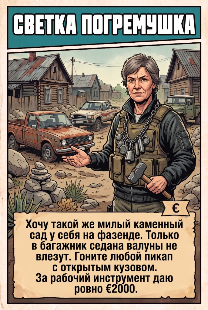 Заказ от Светки «Погремушка»: пикап с открытым кузовом